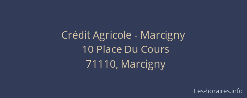 Cr&eacute;dit Agricole - Marcigny