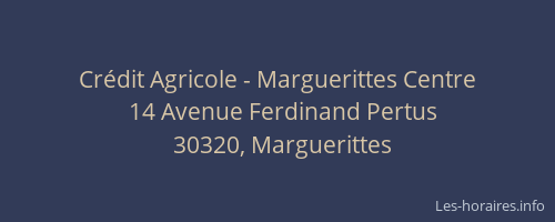 Crédit Agricole - Marguerittes Centre