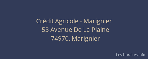 Crédit Agricole - Marignier