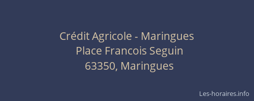 Crédit Agricole - Maringues