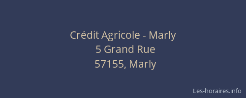 Cr&eacute;dit Agricole - Marly