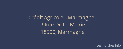 Crédit Agricole - Marmagne