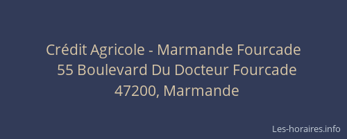 Cr&eacute;dit Agricole - Marmande Fourcade