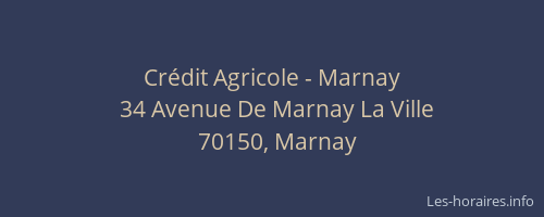 Crédit Agricole - Marnay