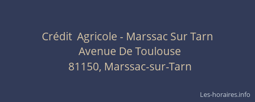 Crédit  Agricole - Marssac Sur Tarn