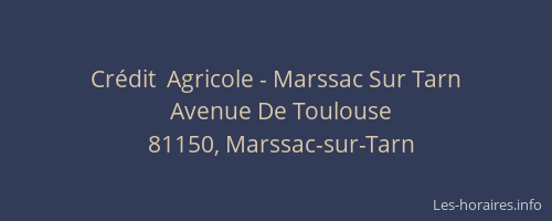 Cr&eacute;dit  Agricole - Marssac Sur Tarn