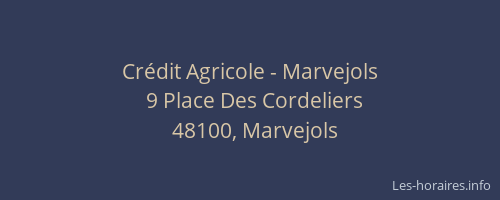 Crédit Agricole - Marvejols