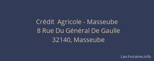 Cr&eacute;dit  Agricole - Masseube