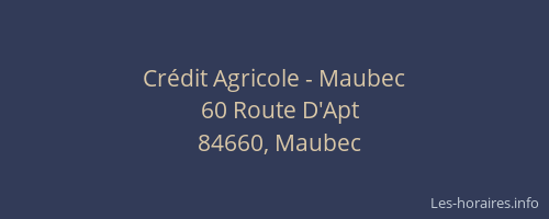 Crédit Agricole - Maubec