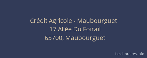 Cr&eacute;dit Agricole - Maubourguet