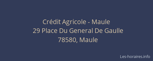 Crédit Agricole - Maule