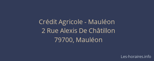 Crédit Agricole - Mauléon