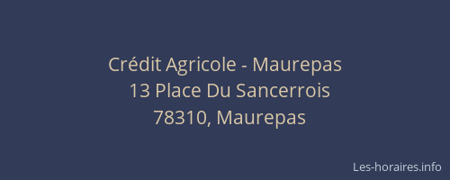 Crédit Agricole - Maurepas