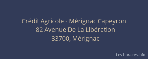 Crédit Agricole - Mérignac Capeyron
