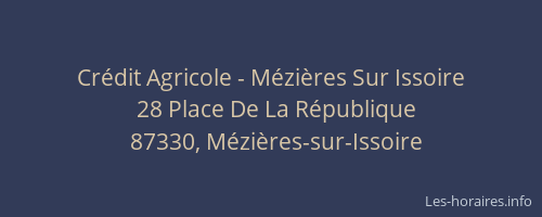 Cr&eacute;dit Agricole - M&eacute;zi&egrave;res Sur Issoire