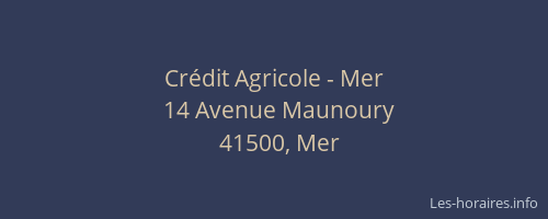 Crédit Agricole - Mer