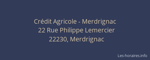 Cr&eacute;dit Agricole - Merdrignac