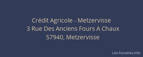 Crédit Agricole - Metzervisse