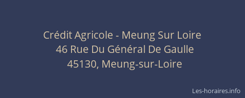 Crédit Agricole - Meung Sur Loire