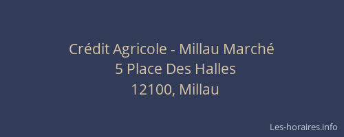Crédit Agricole - Millau Marché