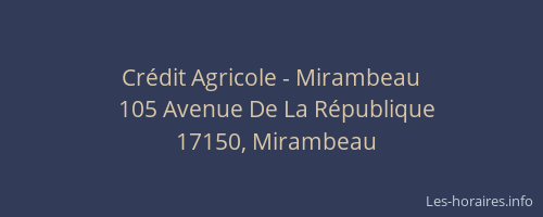 Crédit Agricole - Mirambeau