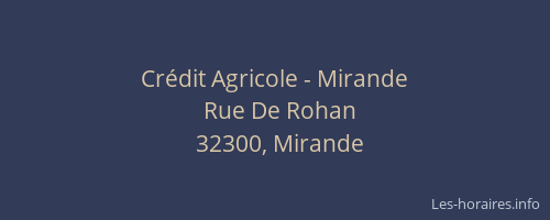 Cr&eacute;dit Agricole - Mirande