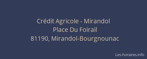 Crédit Agricole - Mirandol
