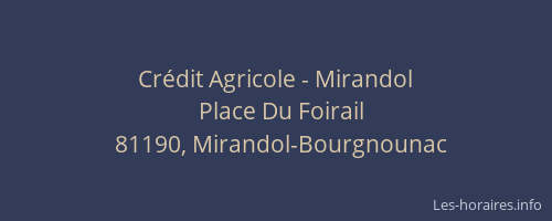 Cr&eacute;dit Agricole - Mirandol