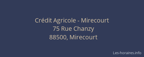 Crédit Agricole - Mirecourt