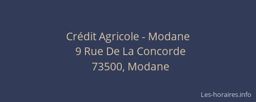 Crédit Agricole - Modane