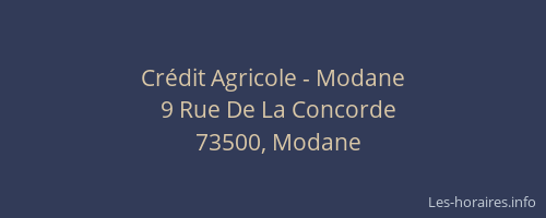 Cr&eacute;dit Agricole - Modane