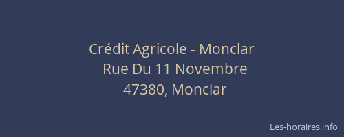 Cr&eacute;dit Agricole - Monclar