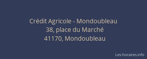 Crédit Agricole - Mondoubleau