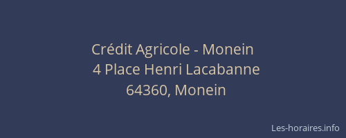 Crédit Agricole - Monein