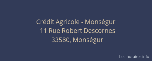 Crédit Agricole - Monségur