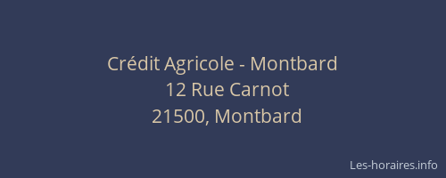 Crédit Agricole - Montbard