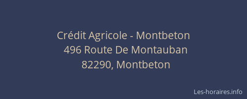 Crédit Agricole - Montbeton