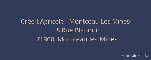 Cr&eacute;dit Agricole - Montceau Les Mines