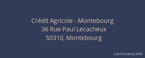 Crédit Agricole - Montebourg