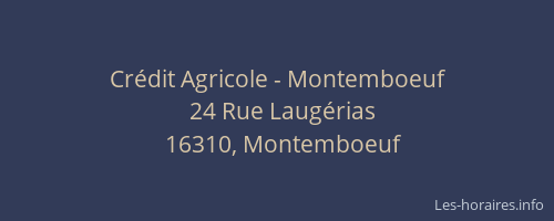 Crédit Agricole - Montemboeuf
