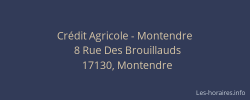 Cr&eacute;dit Agricole - Montendre