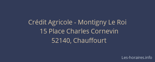 Cr&eacute;dit Agricole - Montigny Le Roi