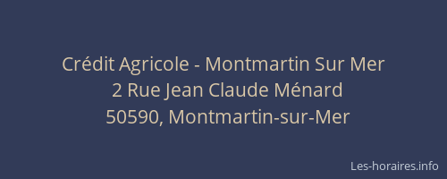 Crédit Agricole - Montmartin Sur Mer
