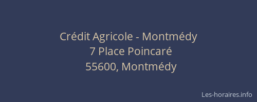 Cr&eacute;dit Agricole - Montm&eacute;dy