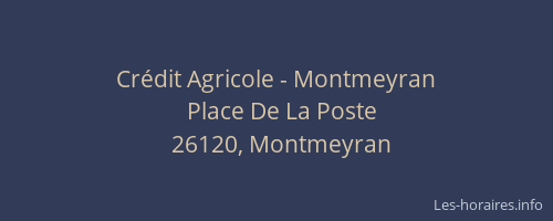 Crédit Agricole - Montmeyran