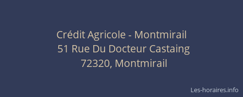 Crédit Agricole - Montmirail