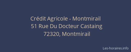 Cr&eacute;dit Agricole - Montmirail