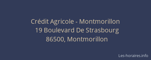 Crédit Agricole - Montmorillon