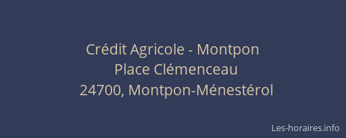 Cr&eacute;dit Agricole - Montpon