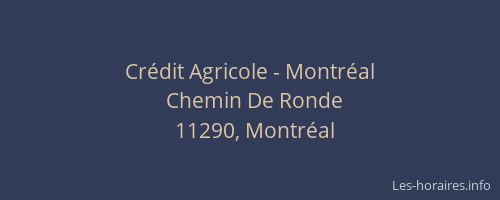 Cr&eacute;dit Agricole - Montr&eacute;al
